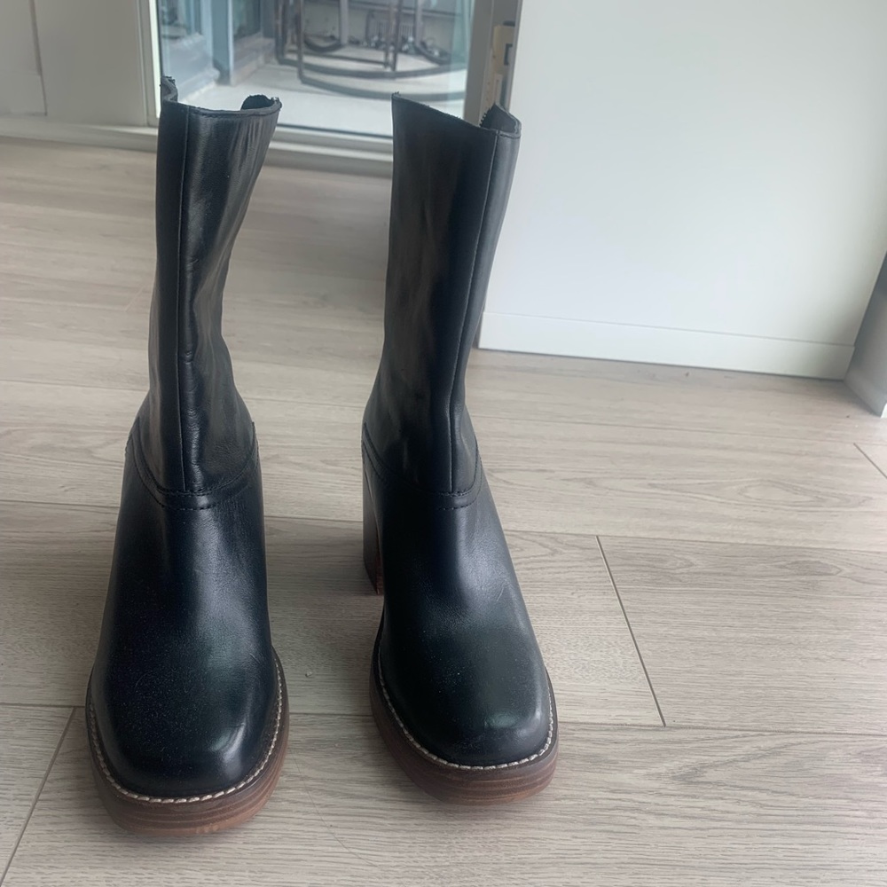 Black boots from free people